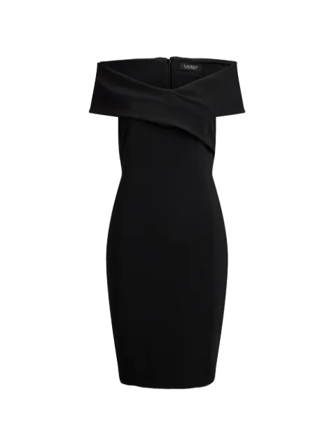 Lauren Ralph Lauren crisscross-detail off-the-shoulder midi dress Black 253B26812