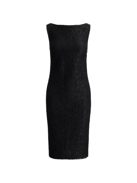 Lauren Ralph Lauren floral-lace sleeveless midi dress Black 253P13814