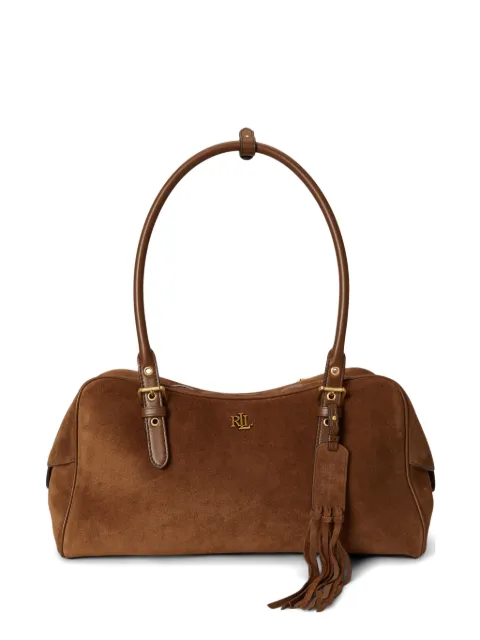 Lauren Ralph Lauren large Marcy suede shoulder bag Brown 431P11777