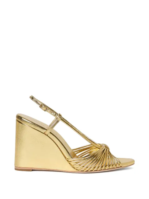Loeffler Randall Marren knotted wedge sandals Gold MARRENMLGOLD