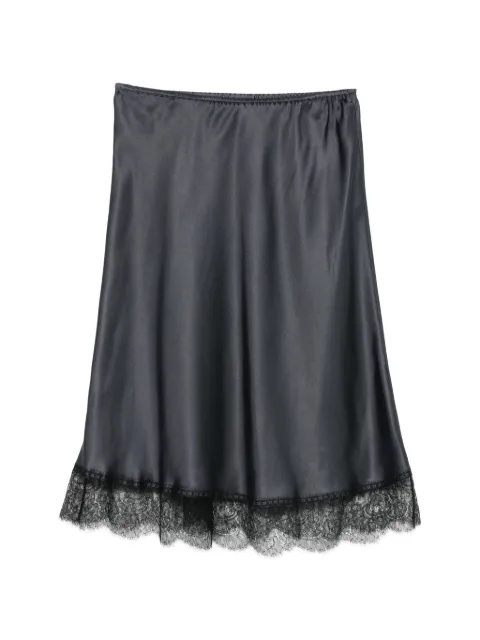 Carine Gilson lace-trim skirt Blue CD0888VVW26NDGBLK