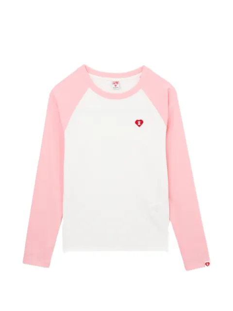 APEE™ by *A BATHING APE® heart-patch T-shirt White 0PXLTAS00396