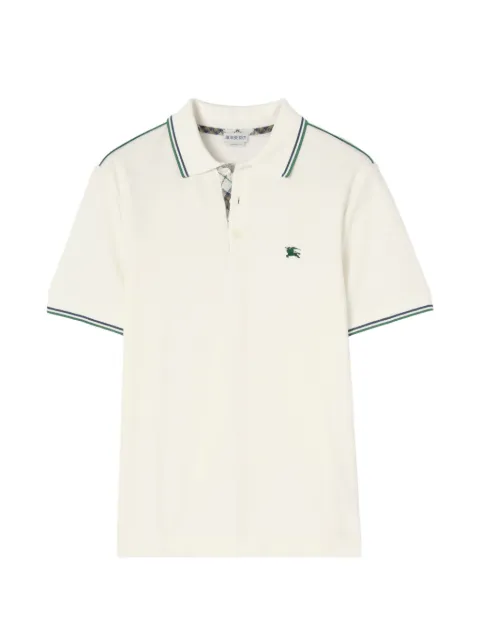 Burberry EKD embroidered polo shirt White 8127491