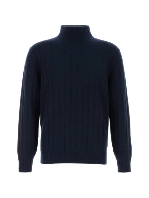 Brunello Cucinelli ribbed-knit cashmere sweater Blue M22506004C2425