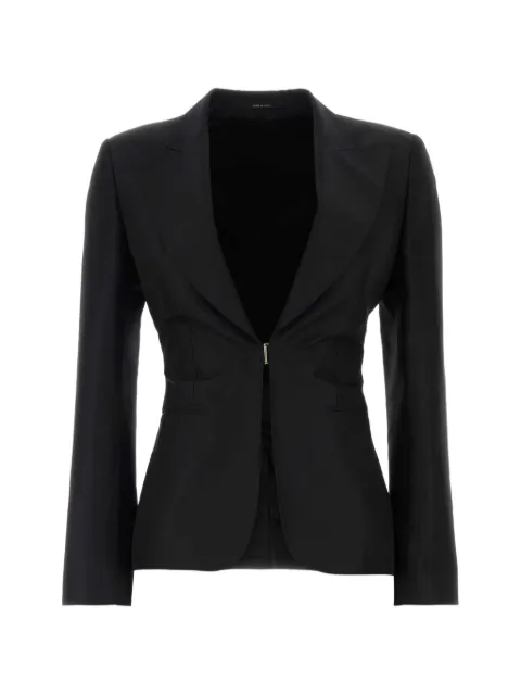 Gucci fine silk faille jacket Black 870960ZAU9E