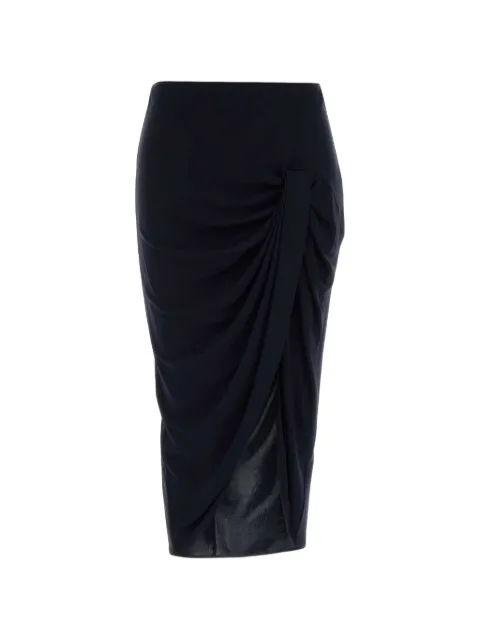 Stella McCartney draped midi skirt Blue 6301893GU30