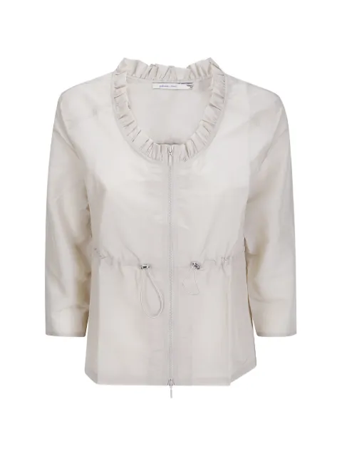 Paloma Wool Raso ruffled drawstring jacket Neutrals WO2002