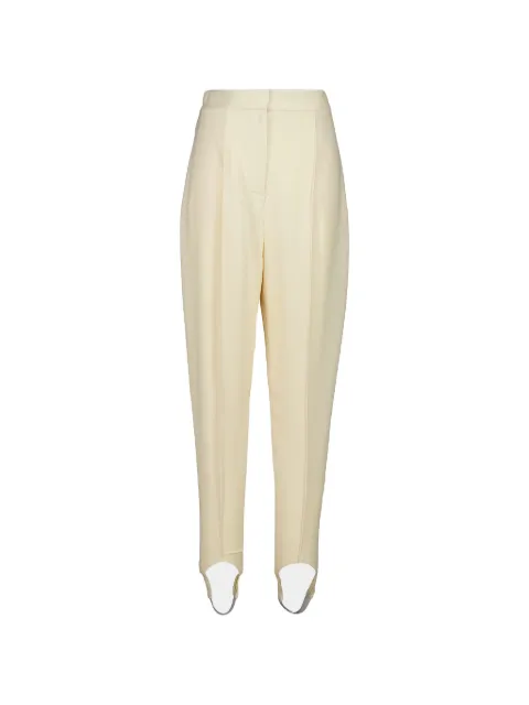 Stella McCartney tapered-fit stirrup trousers Neutrals 644051SNA28