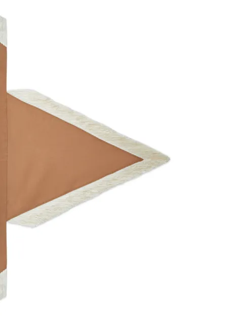 Taller Marmo Bonny fringed headscarf Brown TMPF2680153