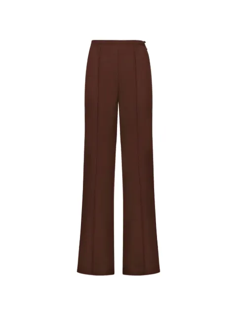 Taller Marmo Marlene pressed-crease trousers Brown TMPF2614711