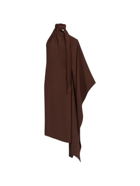 Taller Marmo Atlas asymmetric midi dress Brown TMPF2612711