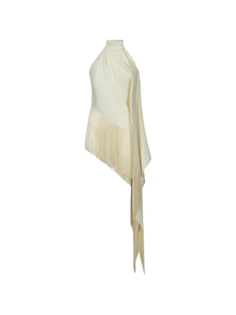 Taller Marmo Atlas fringed blouse White TMPF2619101