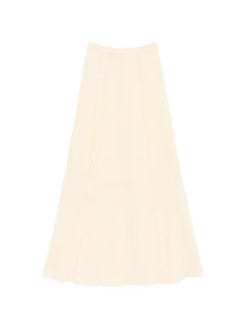 Valentino Garavani Couture linen skirt Neutrals BRAFF5ABW