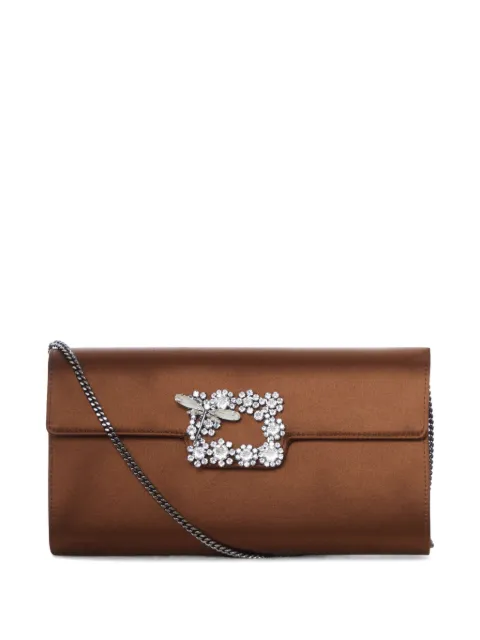 Roger Vivier Dragonfly Flow clutch bag Brown RBWAMFD0209RS0