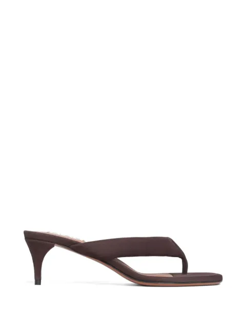 Alaïa suede thong sandals Brown AA3S2024I117U15