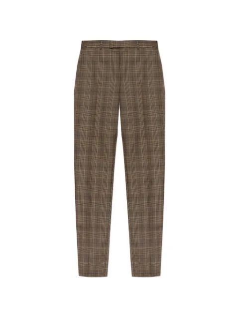 Alexander McQueen Prince of Wales check trousers Brown 859538QUADX