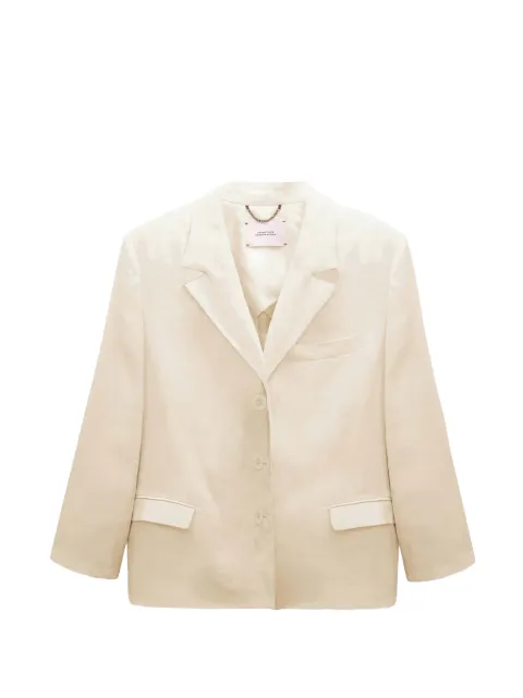 Dorothee Schumacher single-breasted blazer Neutrals 262540132