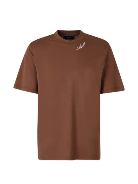 AMIRI script tee Brown AMTOJR1164