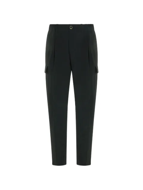 Herno cargo-pockets tapered pants Black PT00035UR12742S9490