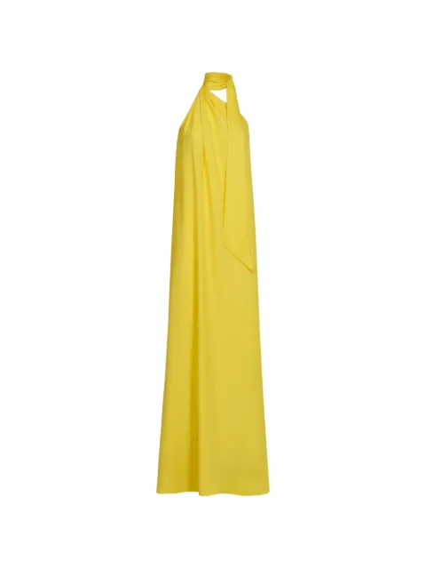 Taller Marmo Astor halterneck maxi dress Yellow TMPF2620203