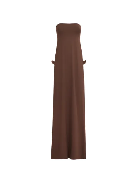Taller Marmo Penelope ring-detail bikini top and slip set Brown TMPF2678702