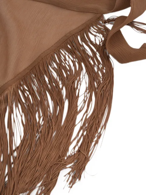 Taller Marmo Bonny Spirito fringed headscarf Brown TMPF2638754