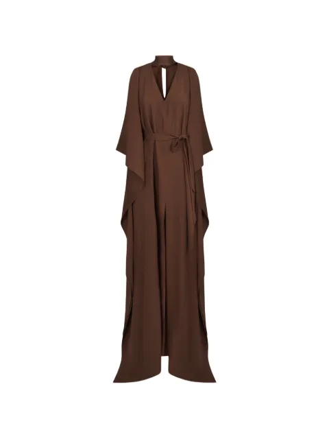 Taller Marmo Arizona belted kaftan maxi dress Brown TMPF2610702