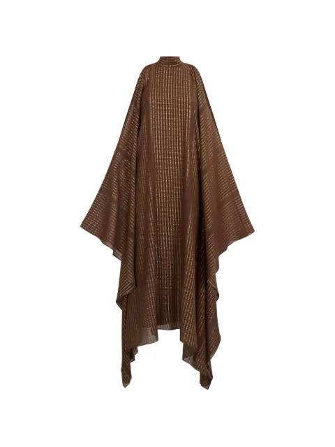 Taller Marmo Agadez striped kaftan dress Brown TMPF2605702