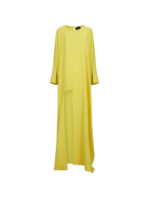 Taller Marmo Namib asymmetric kaftan dress Yellow TMPF2630203