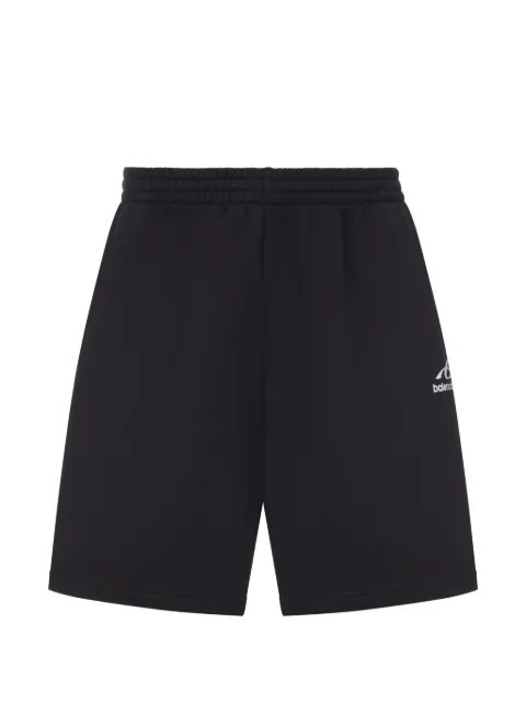 Balenciaga logo-print elasticated track shorts Black 826385TUVQ5