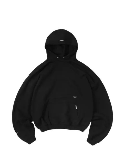 Represent Micro Owners Club logo-print hoodie Black OCM100041