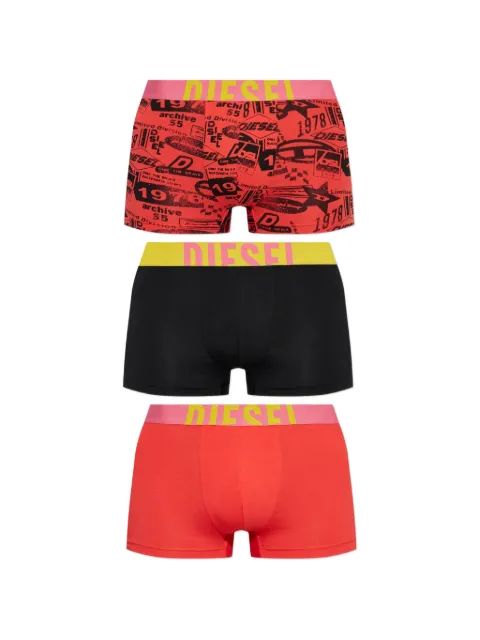 Diesel Damien-D-Pop Pack of three graphic-print boxer shorts Red A175800PFBR