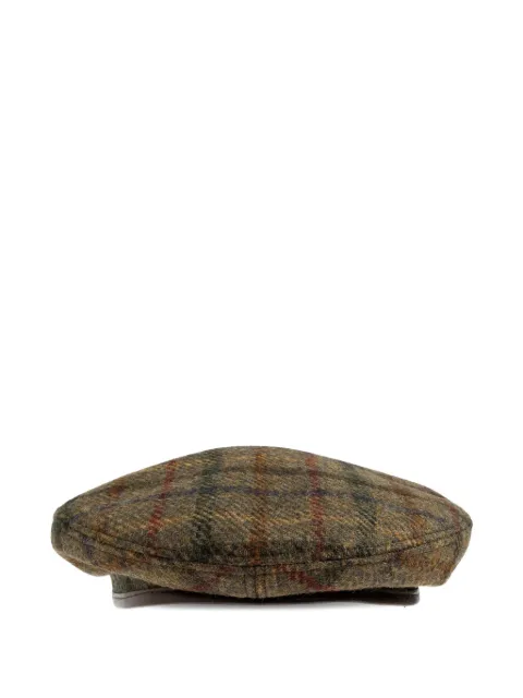 DSQUARED2 plaid-patterned wool beret Green HAW006201WC0025