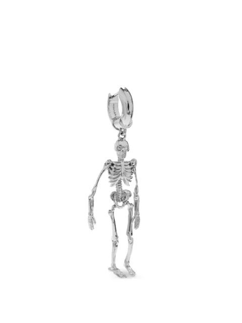 Alexander McQueen skeleton-pendant hoop earrings Silver A00037J161N