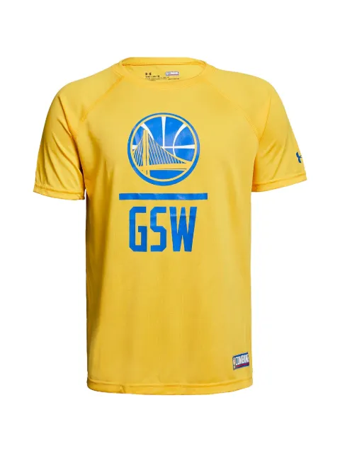 Under Armour Golden State Warriors Lock Up T-shirt Yellow 1301992305