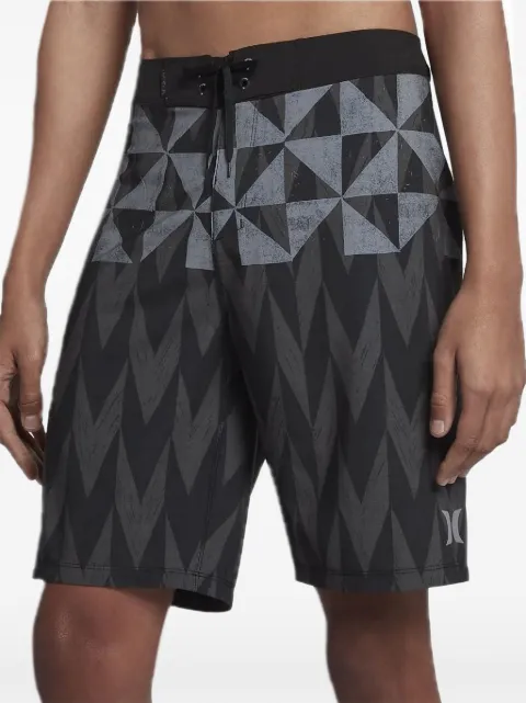 Hurley Phantom Bula geometric-print shorts Black AH5470010