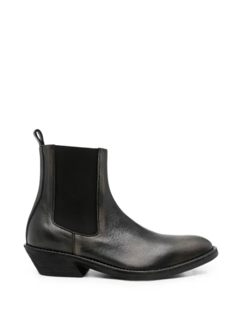 Ann Demeulemeester Caru faded-effect chelsea boots Black 2601MA31LT192