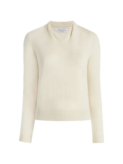 Another Tomorrow cashmere draped-neck sweater Neutrals A123KT068WS