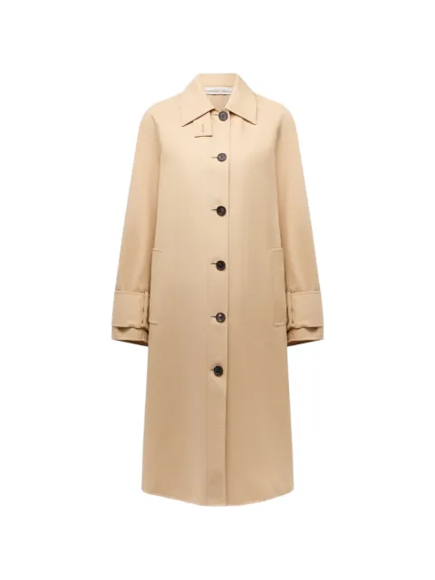 Another Tomorrow Double Face Balmacaan coat Neutrals A126OW034COKHK