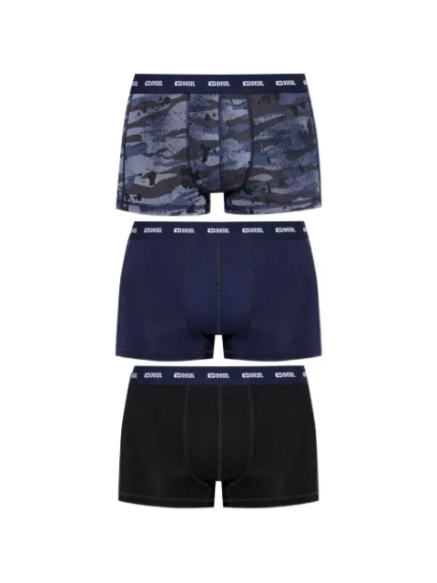 Diesel Damien-Utlt 3-pack logo-waistband boxer briefs Blue A178320IKBL