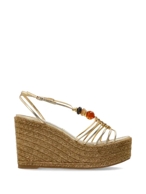 Jimmy Choo Lemi Wedge 50 sandals Gold LEMIWEDGE100IPR