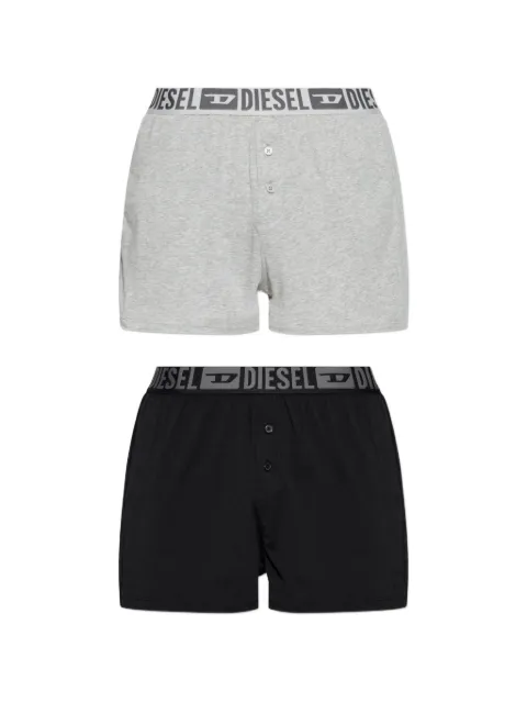 Diesel Starkie-D-Core two pack logo-waistband boxer shorts Black A220680LKDG