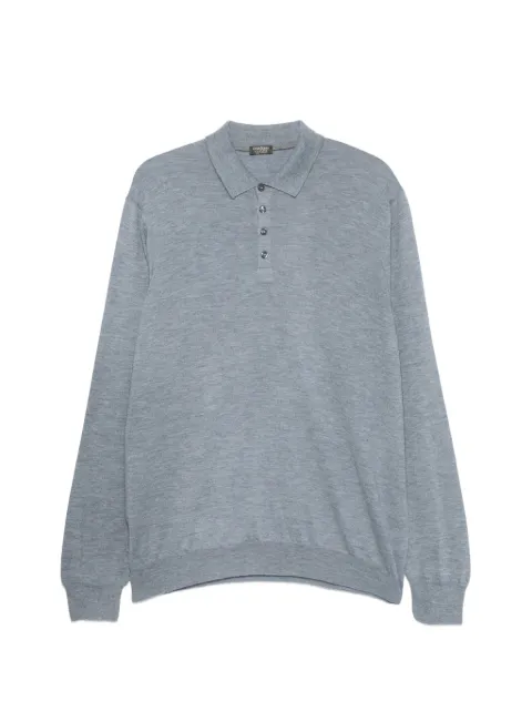 Gran Sasso buttoned long-sleeve polo shirt Grey 4310312080