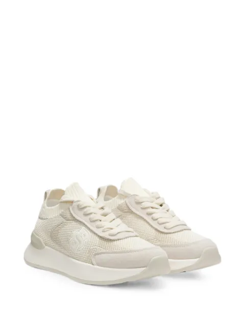 BOSS mesh-panelled lace-up sneakers White 50563370