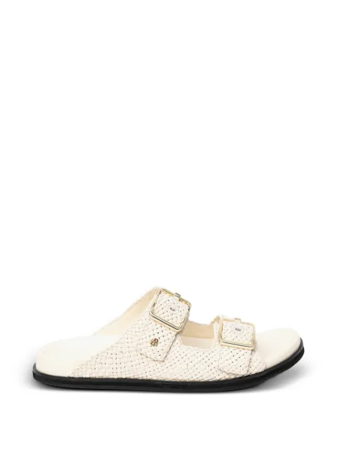 BOSS woven buckle-fastening sandals Neutrals 50563359