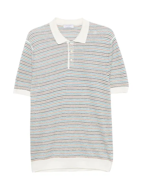 Gran Sasso striped short-sleeve polo shirt Neutrals 5715926101