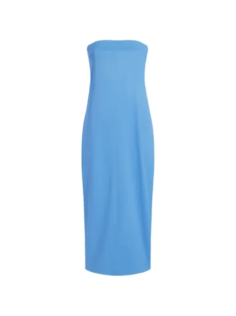 Another Tomorrow Cocoon convertible maxi dress Blue A423DR049VI