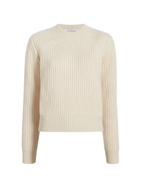 Another Tomorrow ribbed-knit cashmere sweater Neutrals A422KT051WSIVO