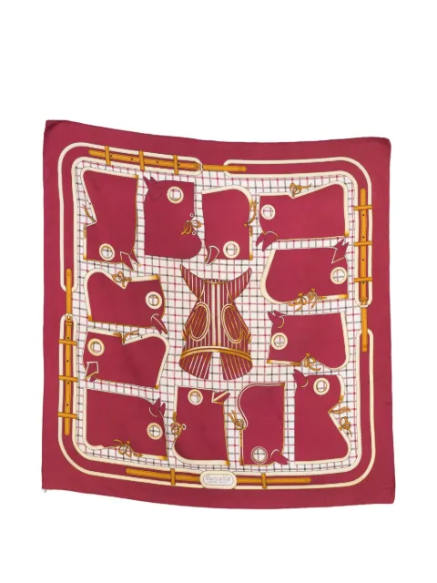 Hermès Pre-Owned 1974 Camails silk scarf Red 15016532