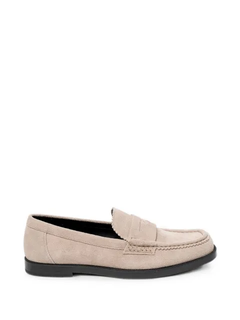 HUGO suede slip-on loafers Neutrals 50563669